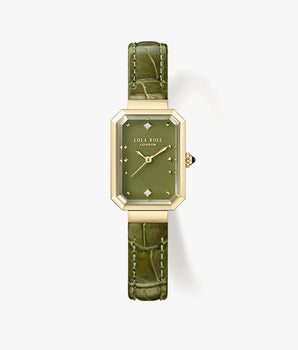 Ms. Lola Green Onyx Watch with Quick-Release Strap