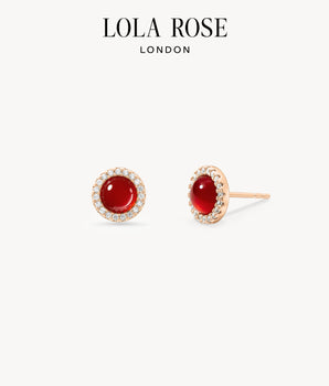 Heliocentric Red Carnelian Earrings