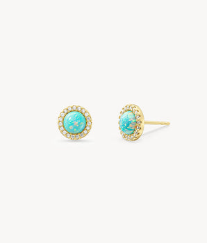 Heliocentric Opal Earrings