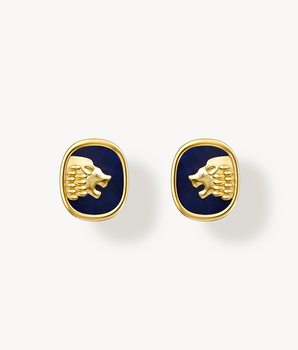 Lion Lapis Lazuli Earrings
