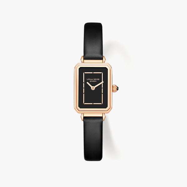ロ*タ様 Lola Rose ブラックアナログ時計　オニキス Rose Gold Black Onyx Watch – Lola Rose