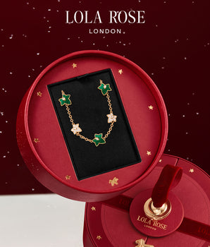 Malachite Bracelet, 5-leaf motif in Special Limited Edition Box