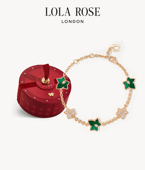 Malachite Bracelet, 5-leaf motif in Special Limited Edition Box