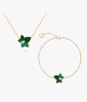 Malachite Bead Necklace & Bracelet Gift Set