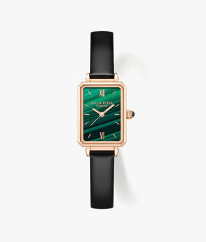 Orologio strutturato in malachite
