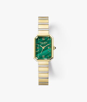 Ms. Lola Malachite Watch with Quick-Release Strap