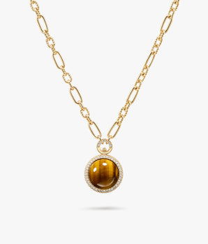 Lola Rose x AHALOLO Heliocentric Collection Tiger's Eye Necklace