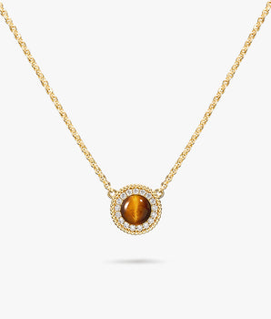 Lola Rose x AHALOLO Heliocentric Collection Tiger's Eye Necklace