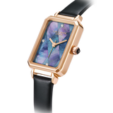 Lola Rose Diamond-pattern Blacklip Mother-of-pearl Watch LR2180