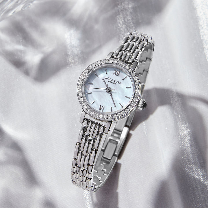 Mother of Pearl Watch With Zircon – Lola Rose