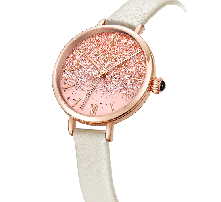 Lola Rose Gradient Sparkle Pink Crystal Watch LR2220