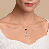 Blue Sandstone Chain Necklace