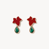 Red Onyx Earrings