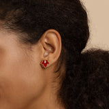 Carnelian Bead Earrings